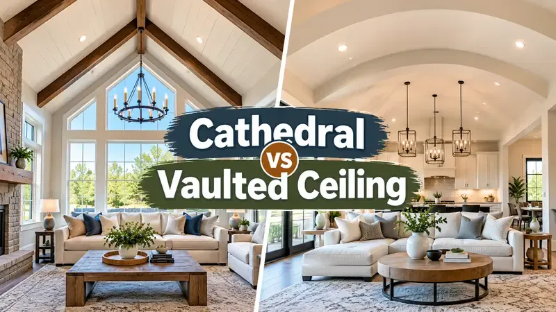 cathedral vs vaulted ceiling