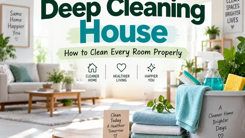 deep cleaning house