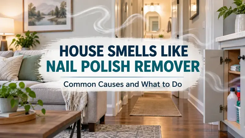 house smells like nail polish remover